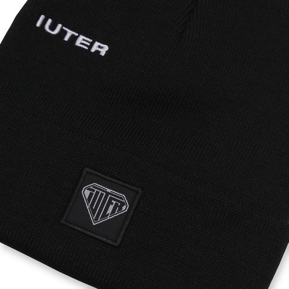 IUTER - Logo Fold Beanie Black