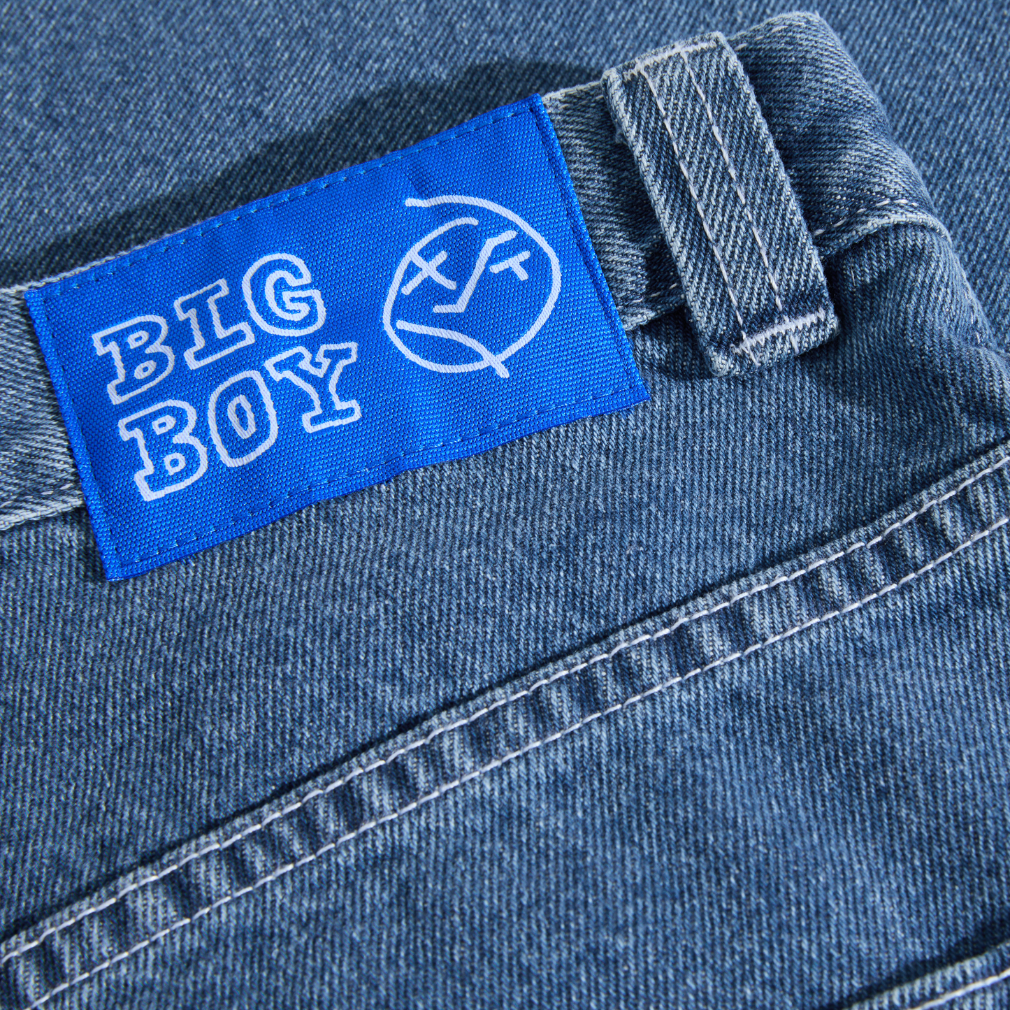 POLAR SKATE - Big Boy Work Pant Blue Wash