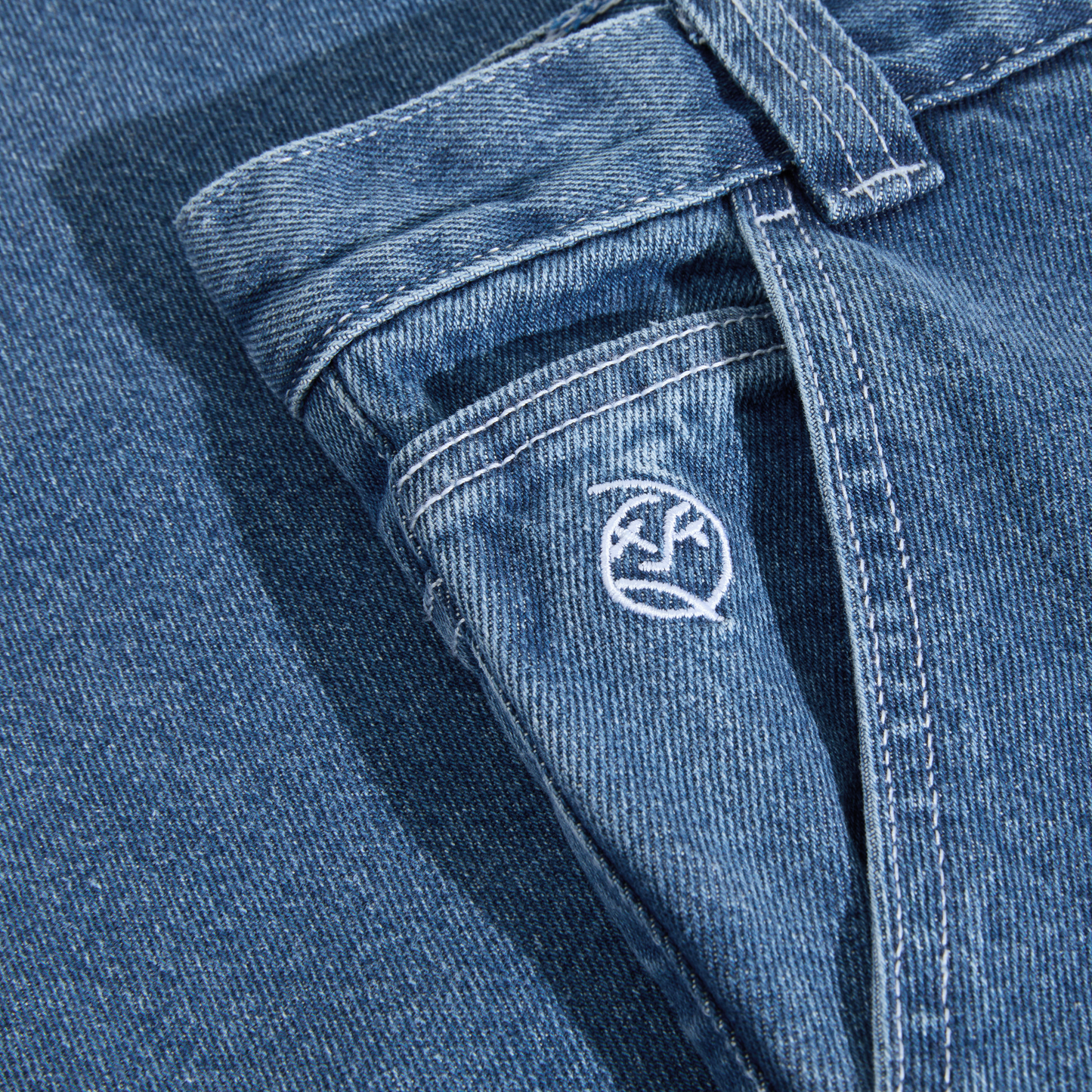 POLAR SKATE - Big Boy Work Pant Blue Wash