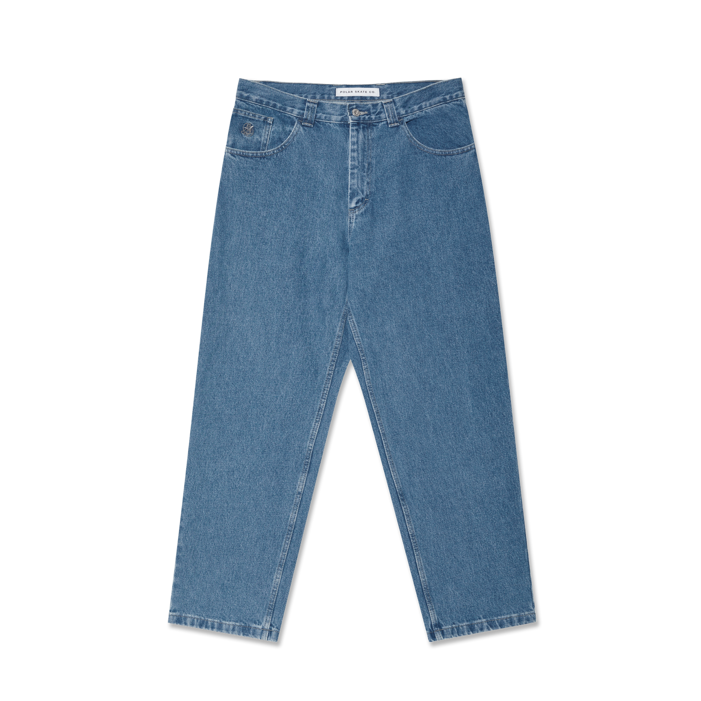 POLAR SKATE - '93! Denim Pants Mid Blue
