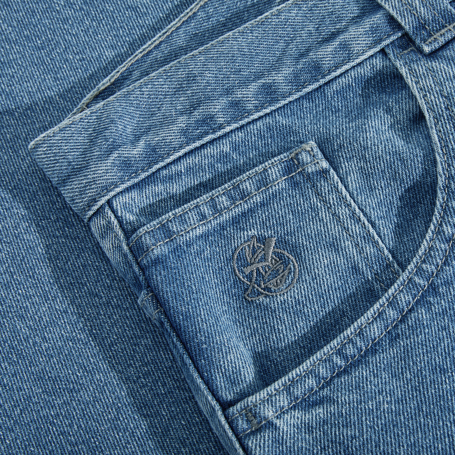 POLAR SKATE - '93! Denim Pants Mid Blue
