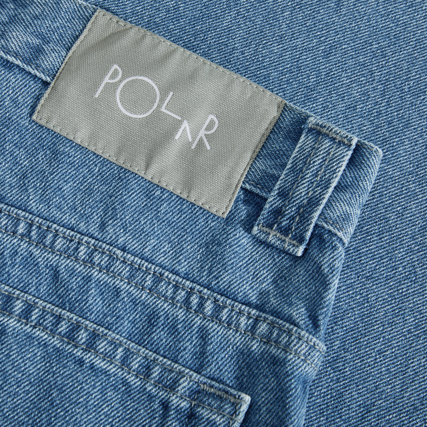 POLAR SKATE - '93! Denim Pants Mid Blue