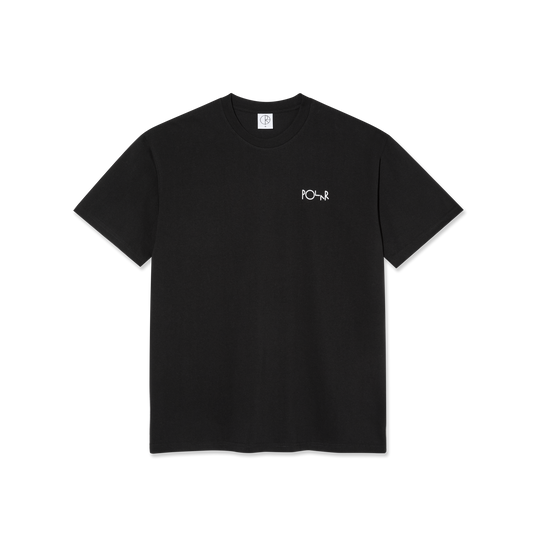 POLAR SKATE - Stroke Logo T-Shirt Black