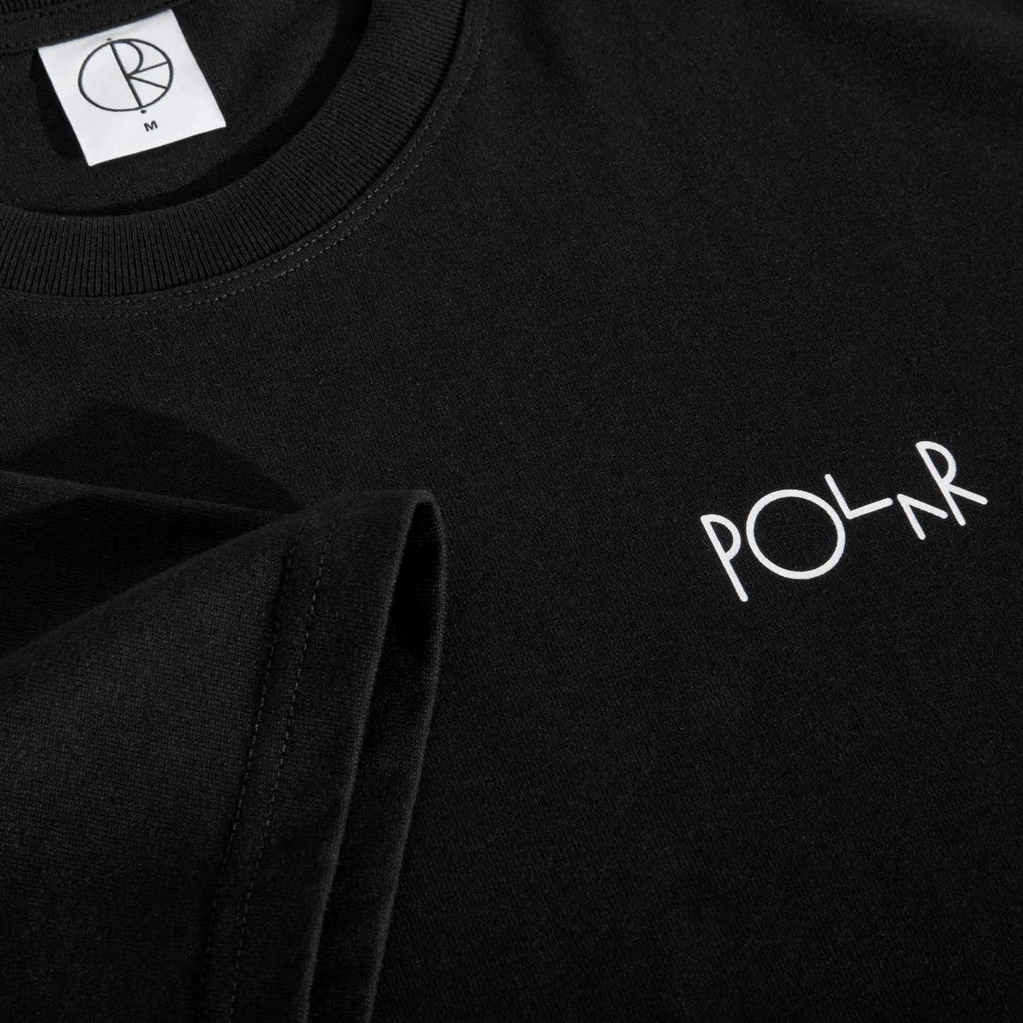 POLAR SKATE - Stroke Logo T-Shirt Black
