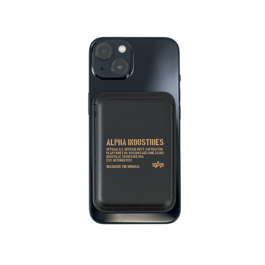 ALPHA INDUSTRIES - RFID Phone Card Holder Black