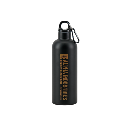 ALPHA INDUSTRIES - Logo Water Bottle Black