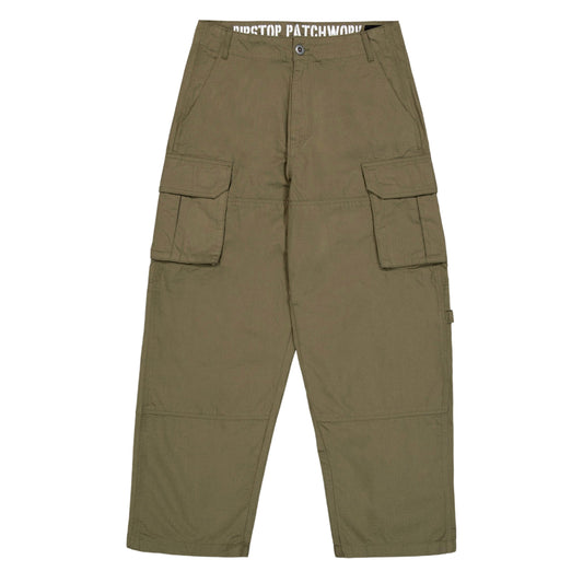 ALPHA INDUSTRIES - Ripstop Patchwork Pant Dark Olive