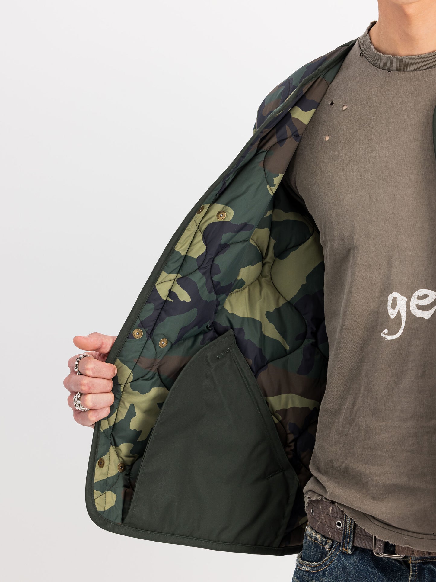 ALPHA INDUSTRIES - Studio Liner Outdoor Jacket Camo