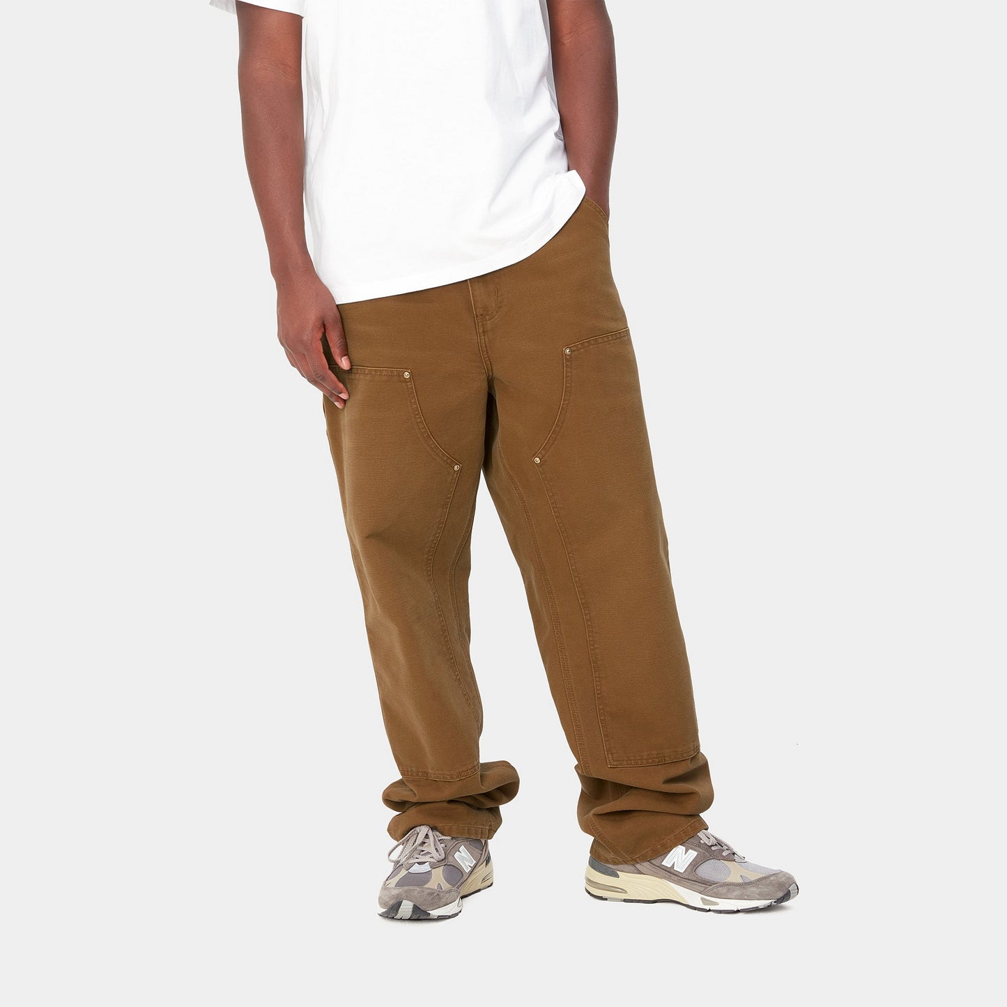 CARHARTT WIP - Double Knee Pant Deep H Brown