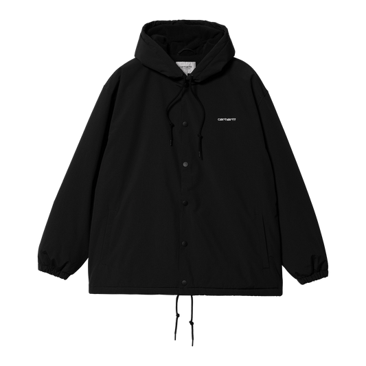 CARHARTT WIP - Hooded Coach Jacket Black