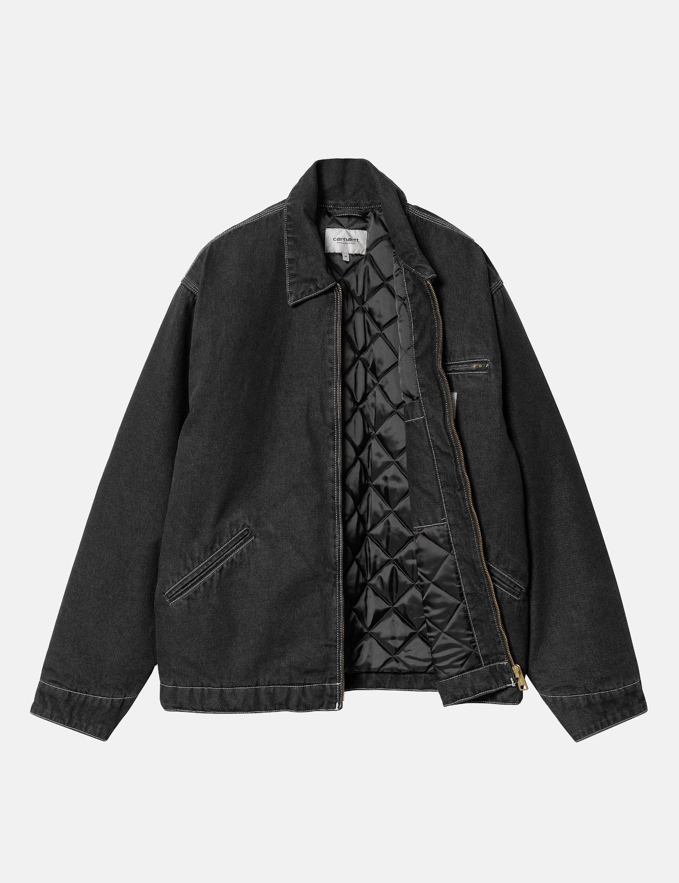 CARHARTT WIP - OG Detroit Jacket Black Stone Washed