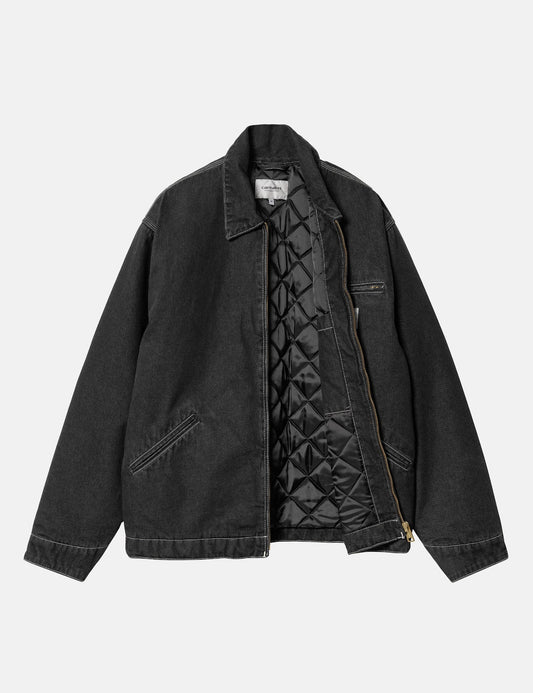 CARHARTT WIP - OG Detroit Jacket Black Stone Washed