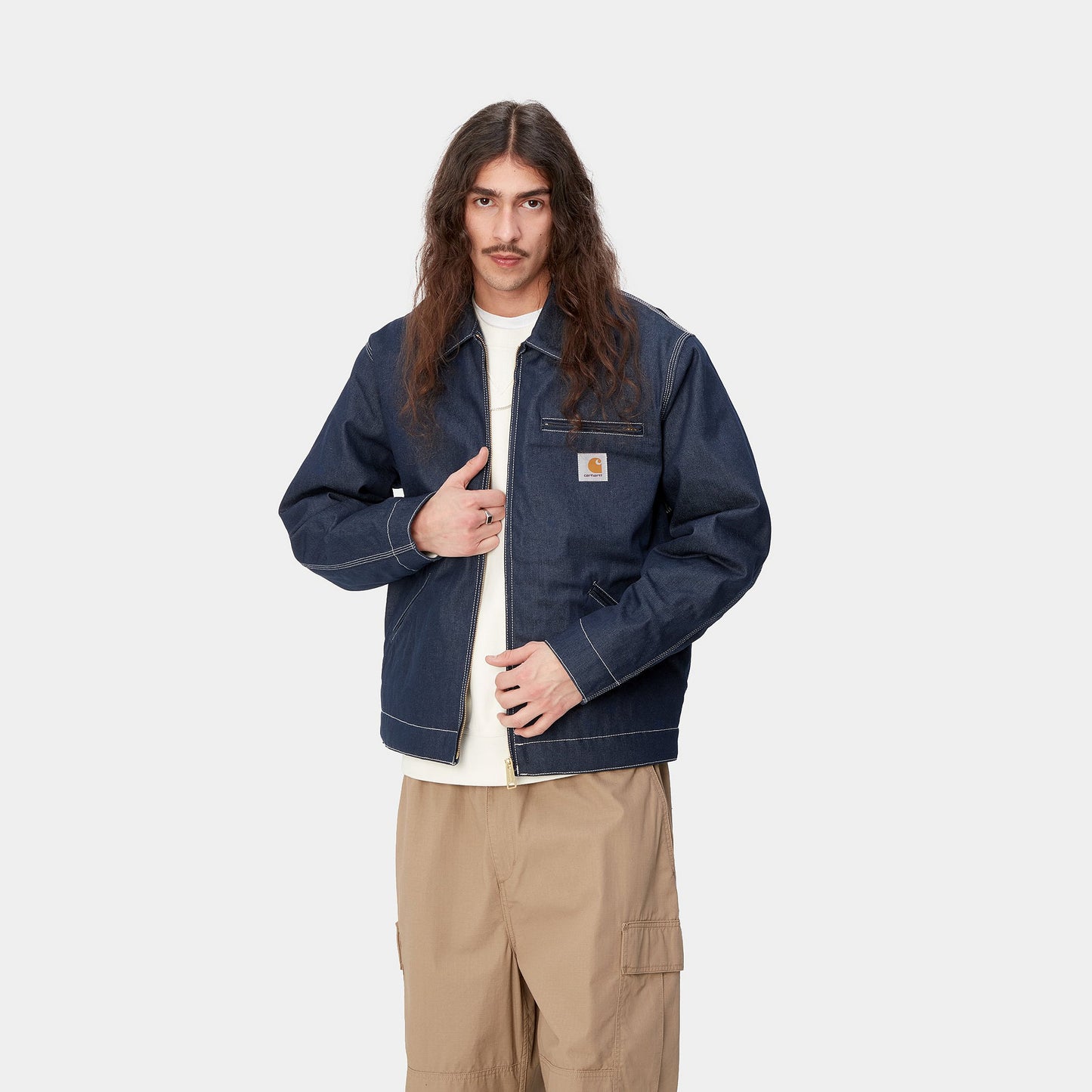 CARHARTT WIP - OG Detroit Jacket Blue Rigid