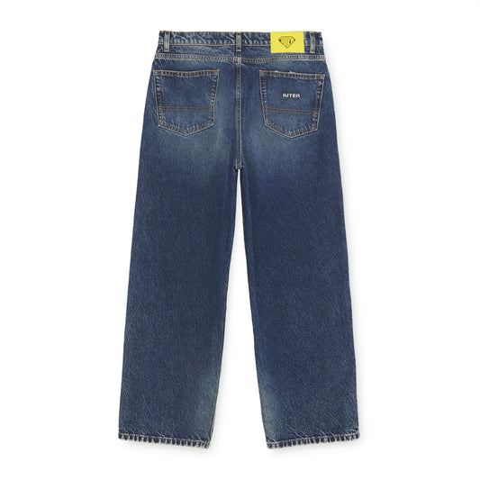 IUTER - Baggy Denim Pants Dark Blue