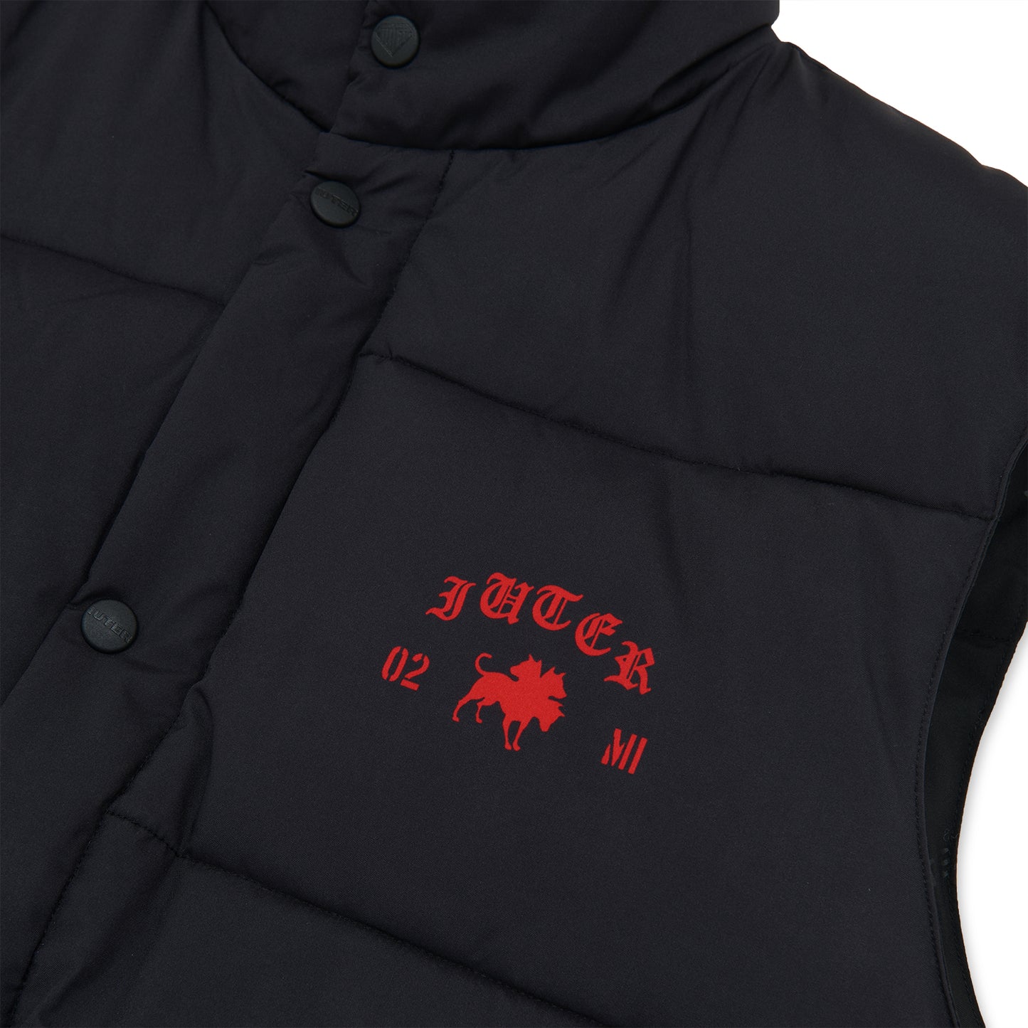 CLUB DOGO x IUTER - Dogo Breed Puff Vest Black
