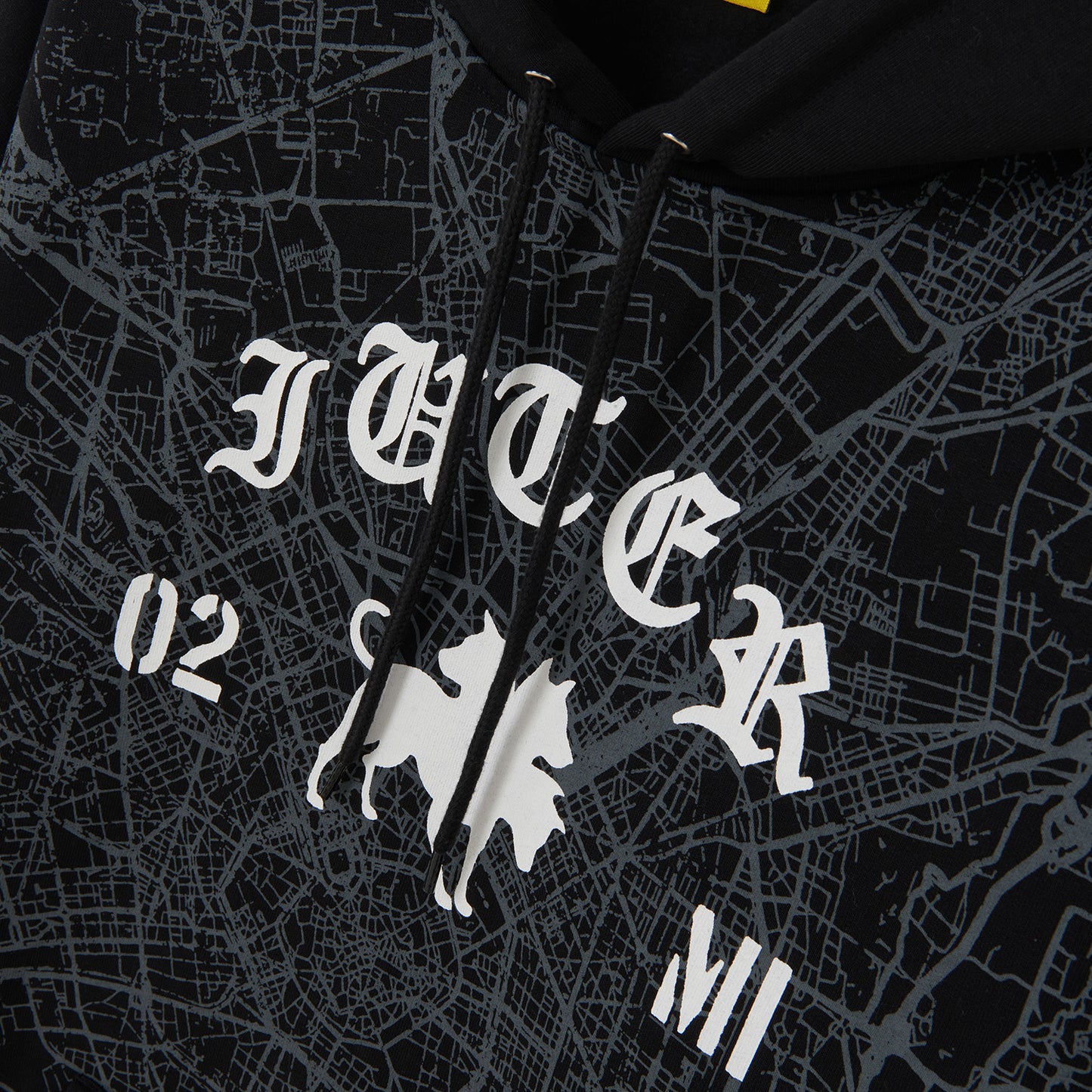 CLUB DOGO x IUTER - Milano Map Logo Hoodie Black