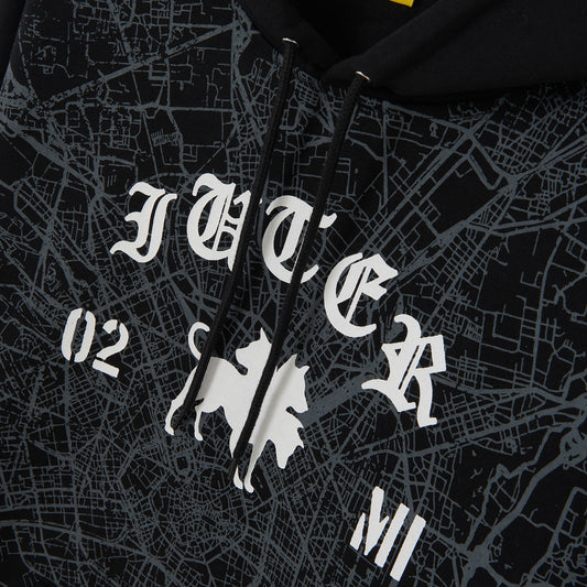 CLUB DOGO x IUTER - Milano Map Logo Hoodie Black