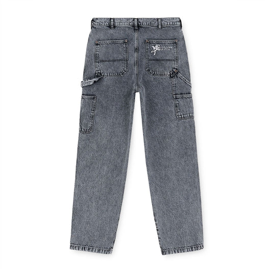 IUTER - Double Knee Denim Pants Greybleach