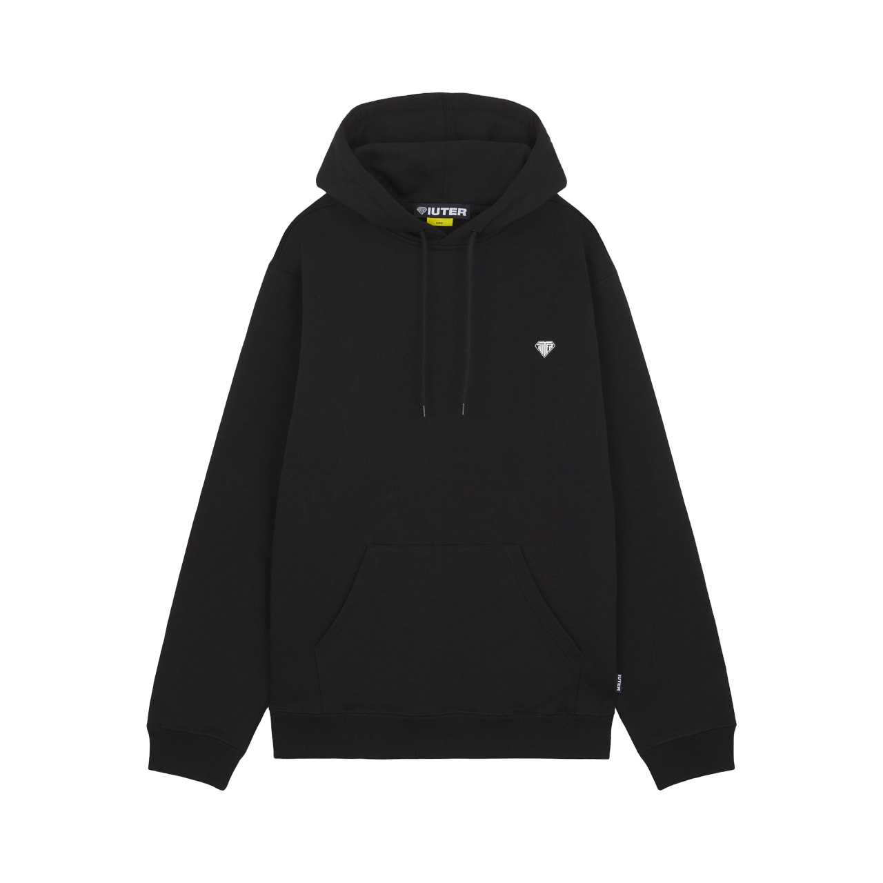 IUTER - Heart Logo Hoodie Black