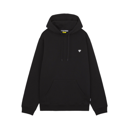 IUTER - Heart Logo Hoodie Black