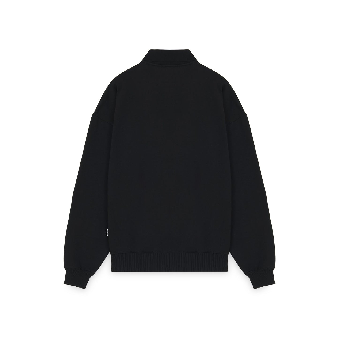 IUTER - Heart Logo Polo Sweater Black