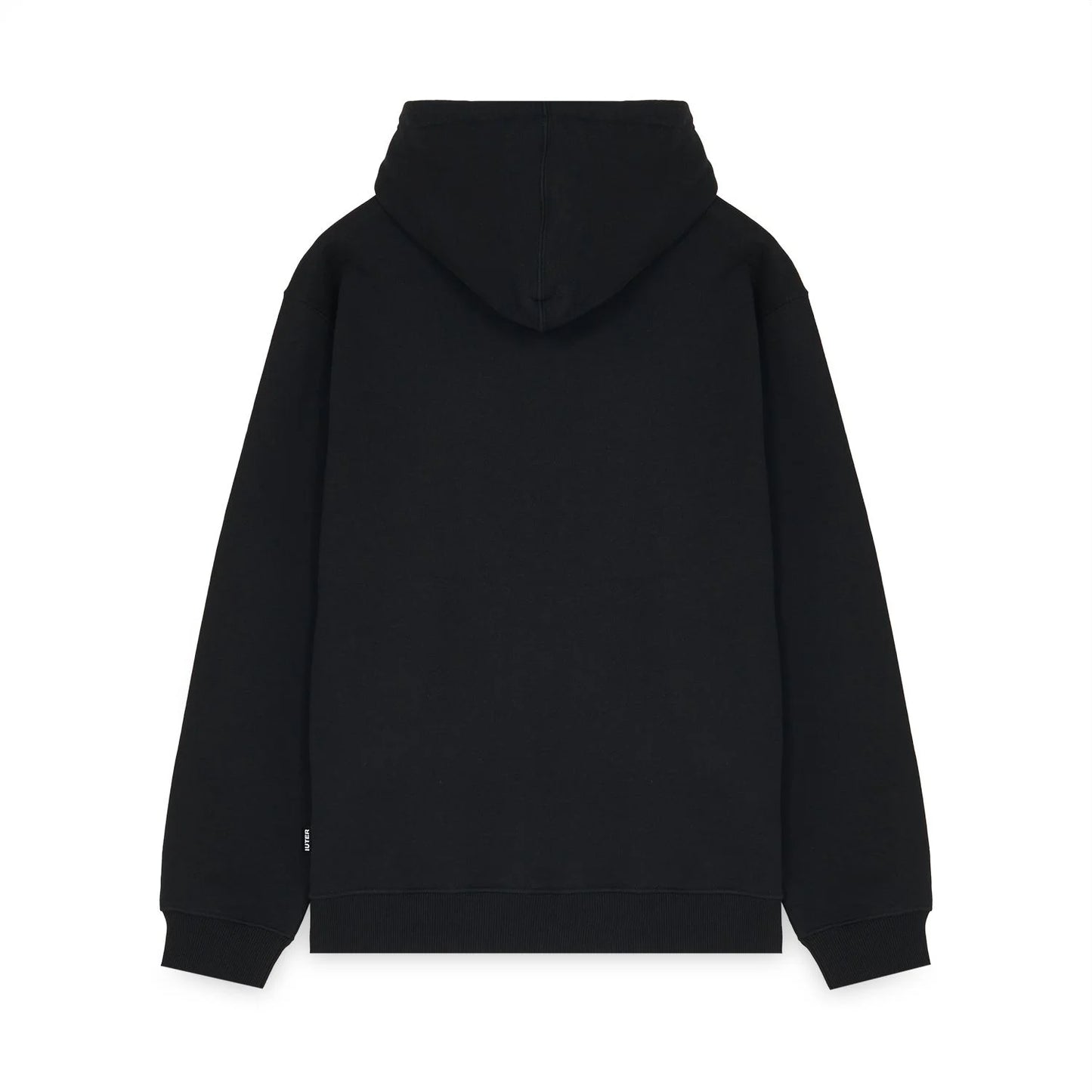 IUTER - Heart Logo Zip Hoodie Black