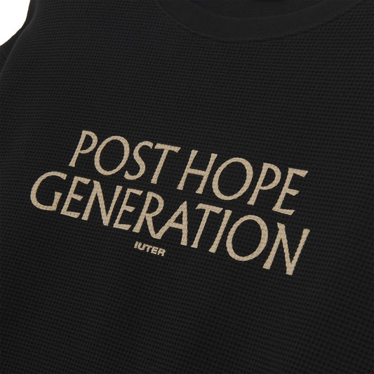 IUTER - Hope Double Sleeve LS Tee Black