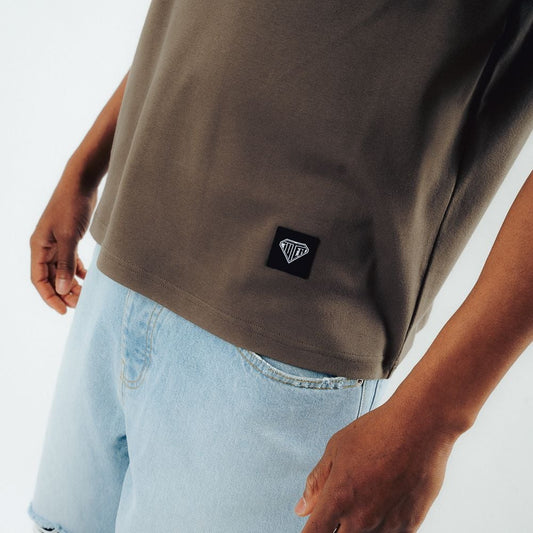 IUTER - Label Ribbed T-Shirt Cord