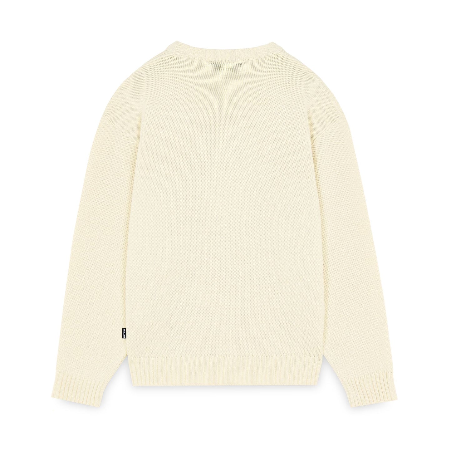 IUTER - Links Logo Knit Sweater Cream