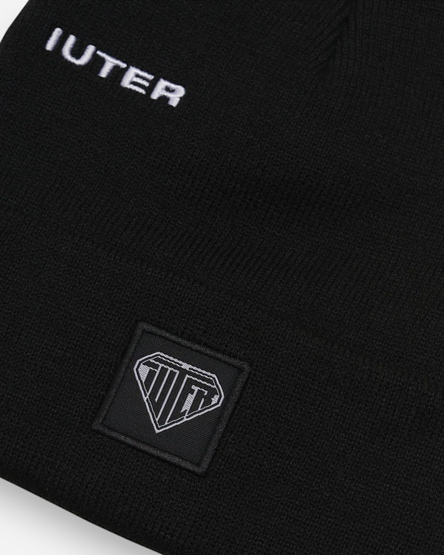 IUTER - Logo Fold Beanie Black