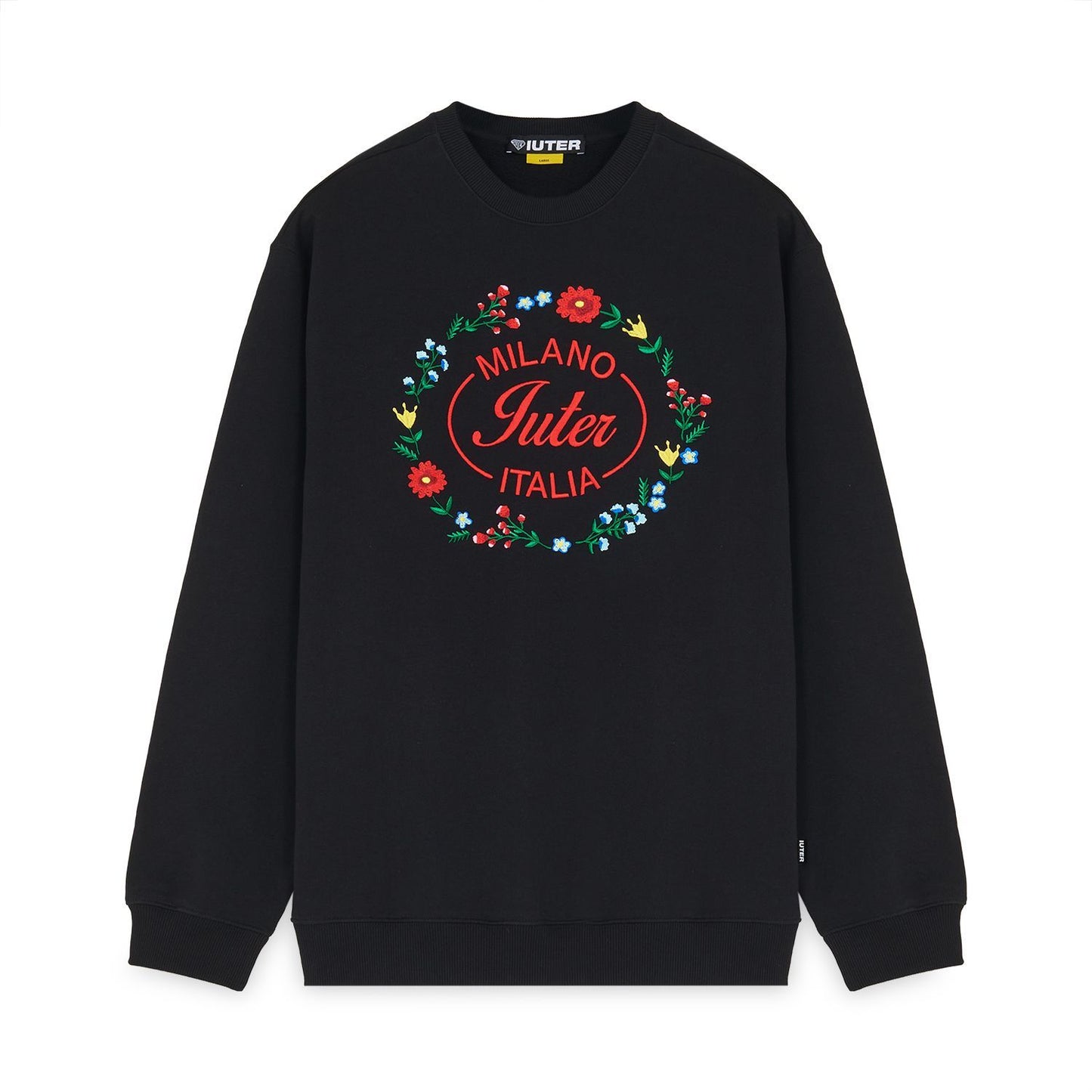 IUTER - Milano Flowers Crewneck Black