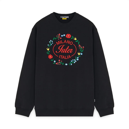 IUTER - Milano Flowers Crewneck Black