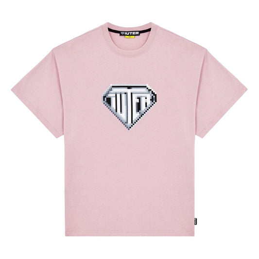 IUTER - Pixel Logo T-Shirt Pink