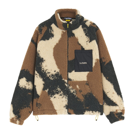 IUTER - Tornado Fur Zip Neck Brown