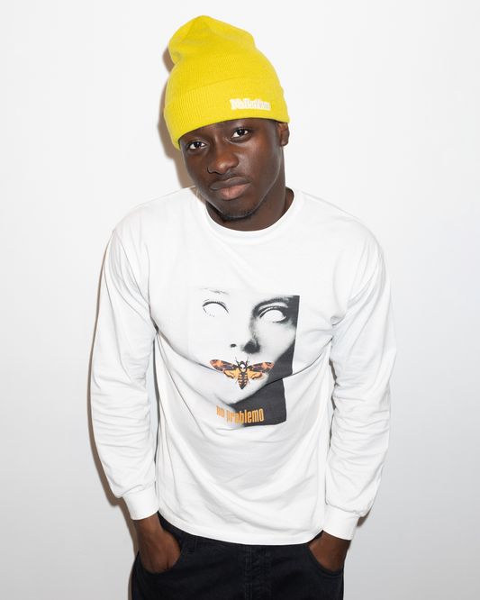 NO PROBLEMO - No Silence Longsleeve Tee White