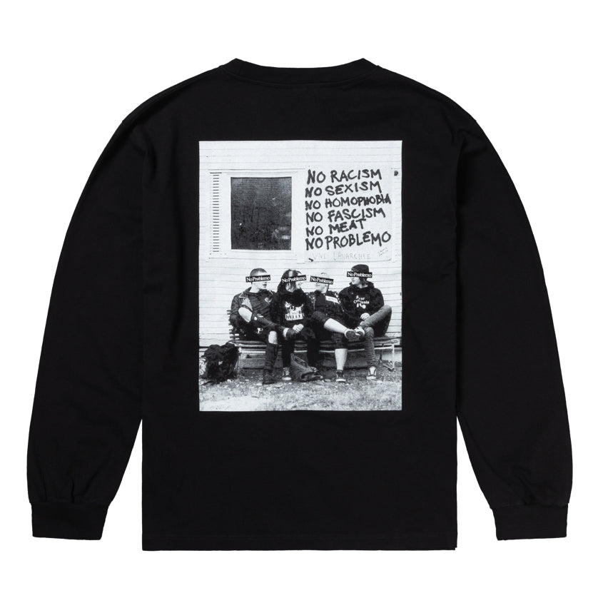 NO PROBLEMO - No War LS T-Shirt Black