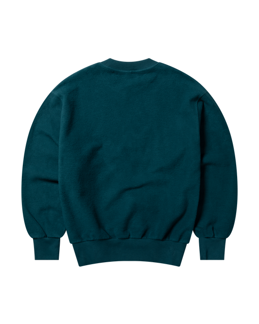 NO PROBLEMO - Reverse Fleece Sweatshirt Teal