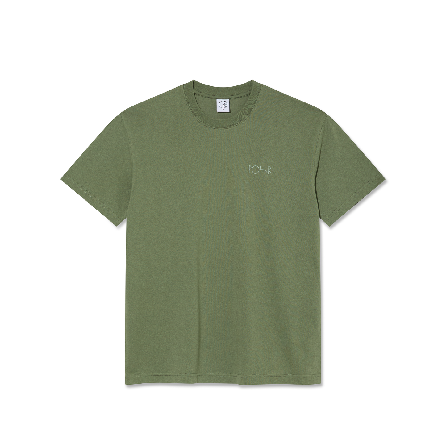 POLAR SKATE - Contrast Tee Stroke Logo Moss Green