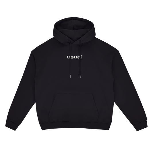 USUAL - Metal Hoodie Black