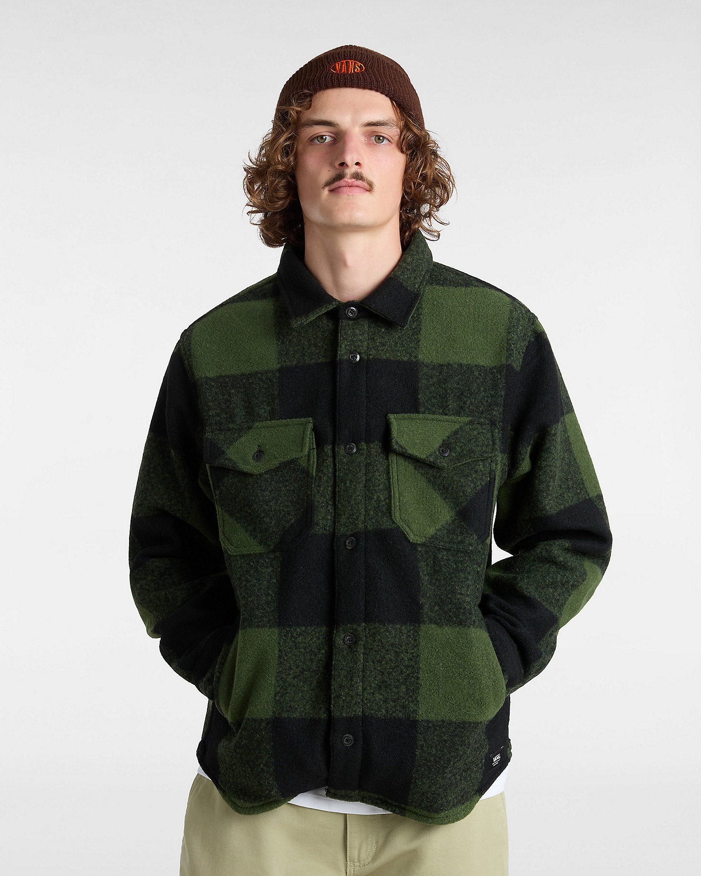 VANS - Denby Fuzz Shacket Green
