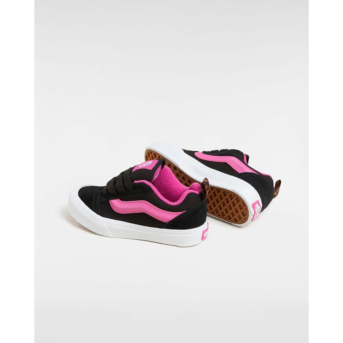VANS - Knu Skool Elastic Lace Leopard Pop Black