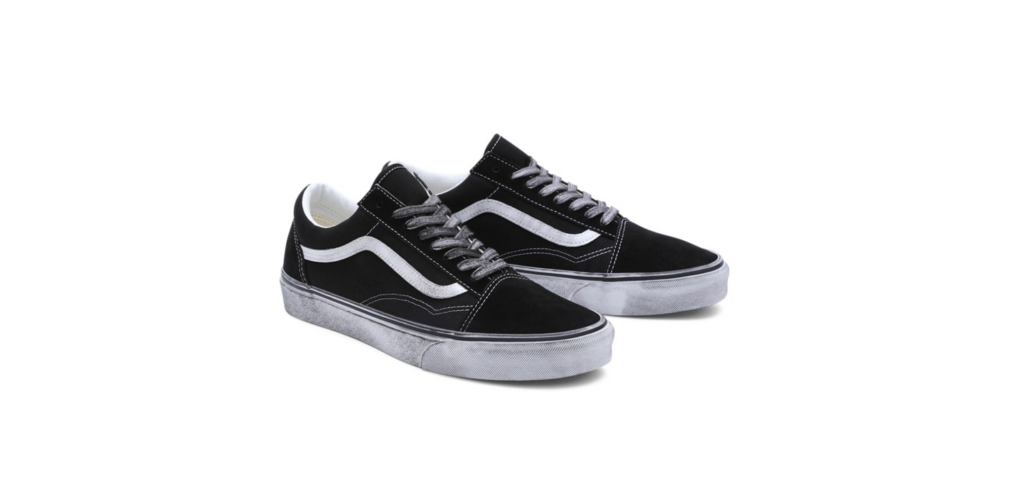VANS - Old Skool Stressed Black White