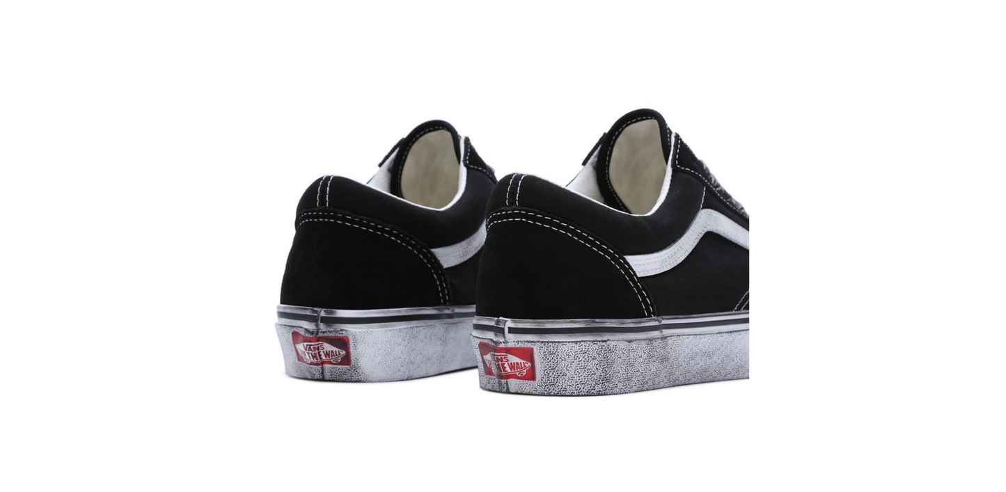 VANS - Old Skool Stressed Black White