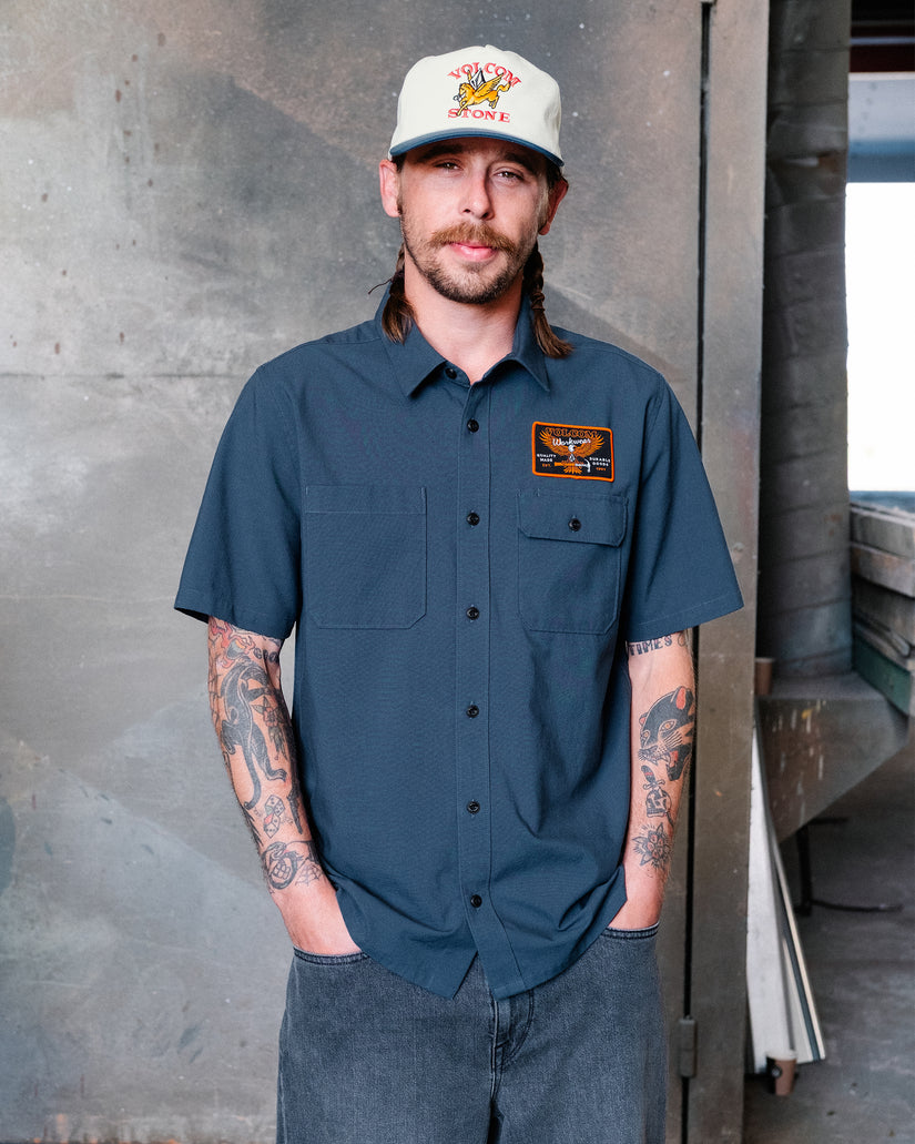 VOLCOM - Slab City Shirt Midnight Blue
