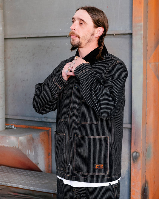 VOLCOM - Work Dialed Jacket Black Stripe