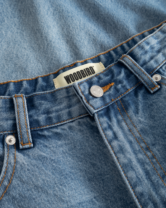 WOODBIRD - WBRami Orig Shorts Blue Washed