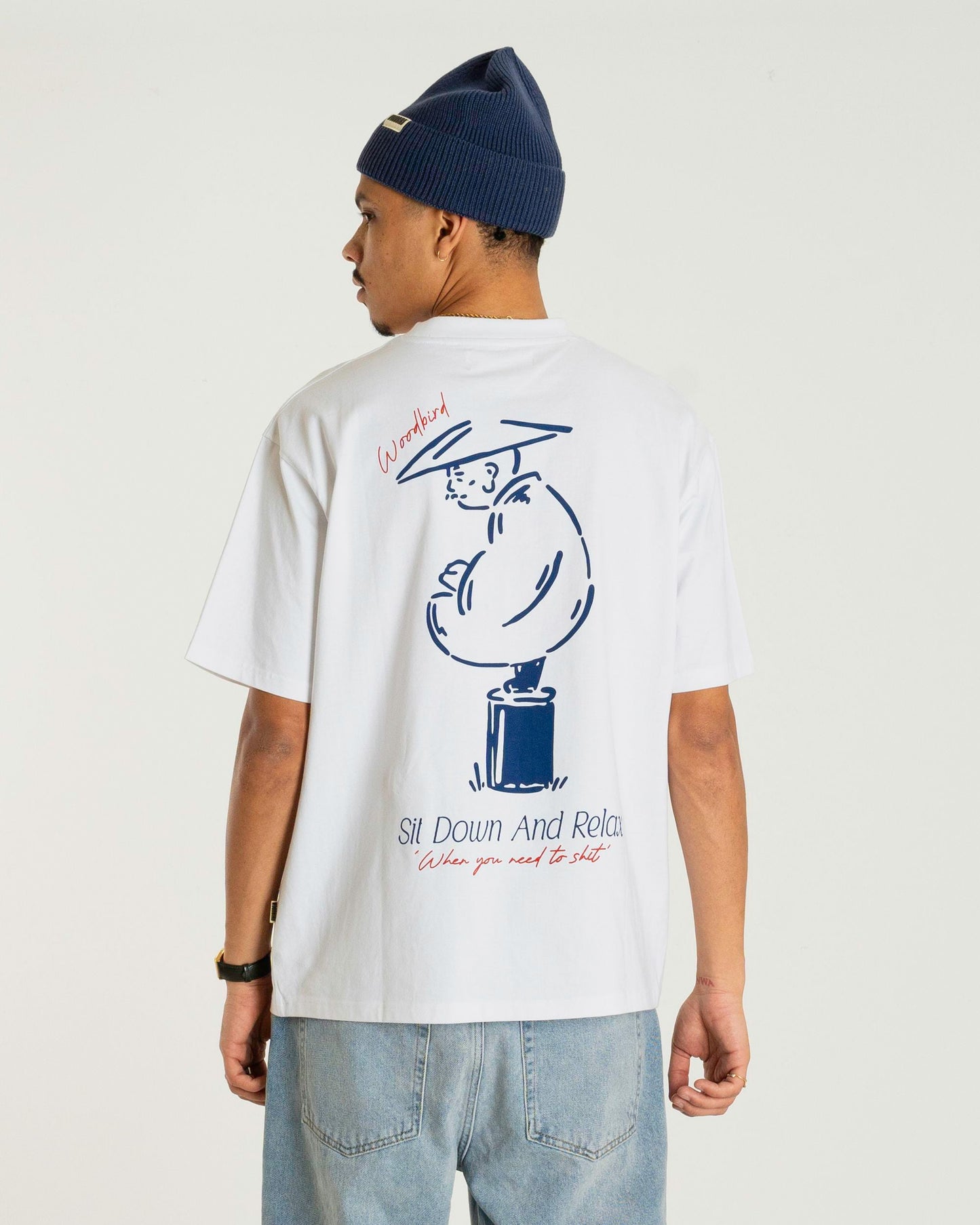 WOODBIRD - WBBaine Pose T-shirt White