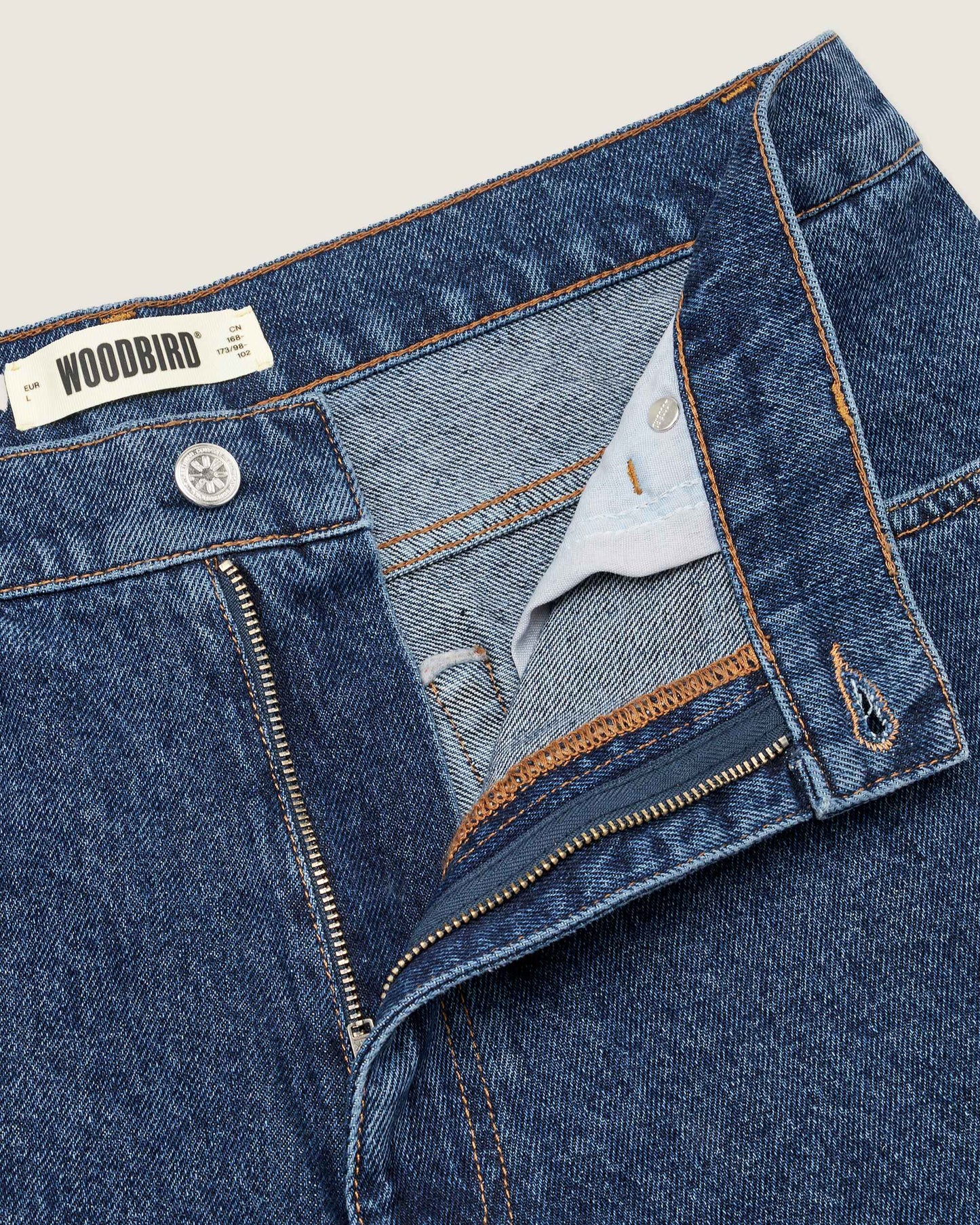 WOODBIRD - Leroy 90s Rinse Jeans Blue