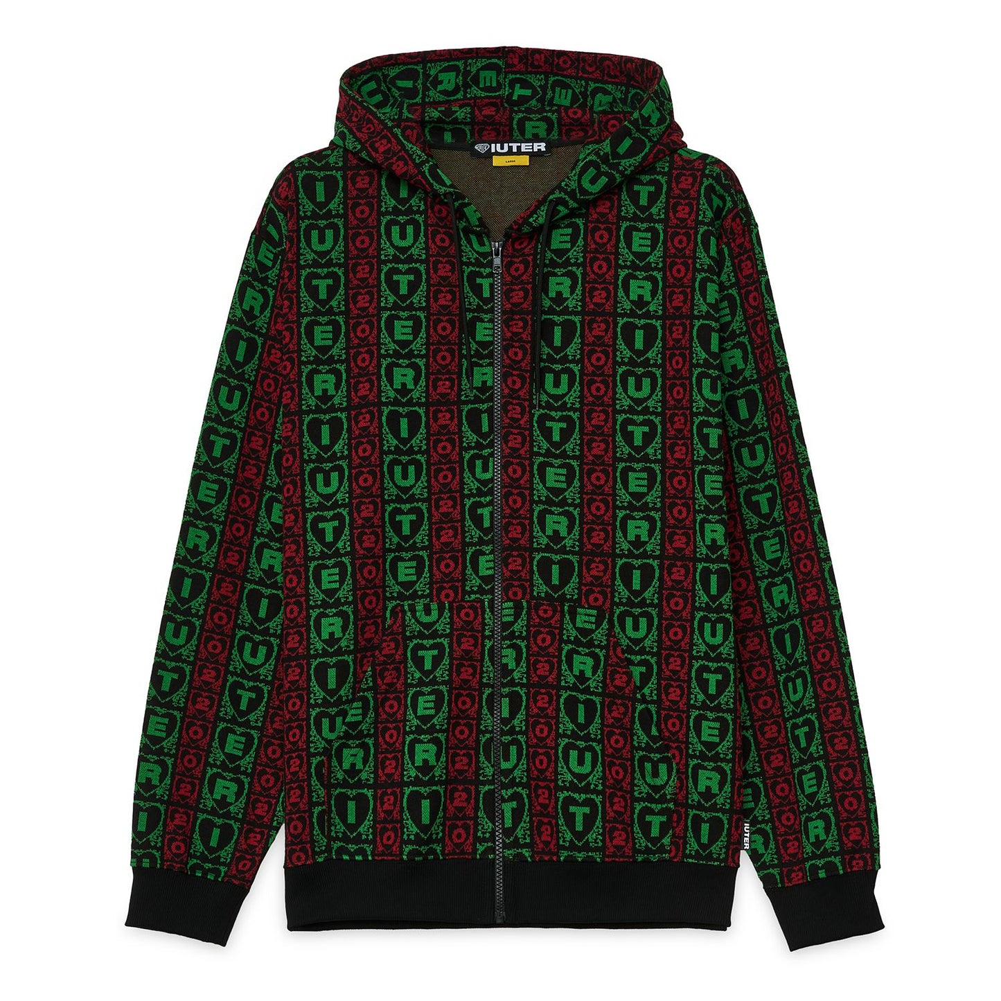 IUTER - Lovely Jacquard Zip Hoodie