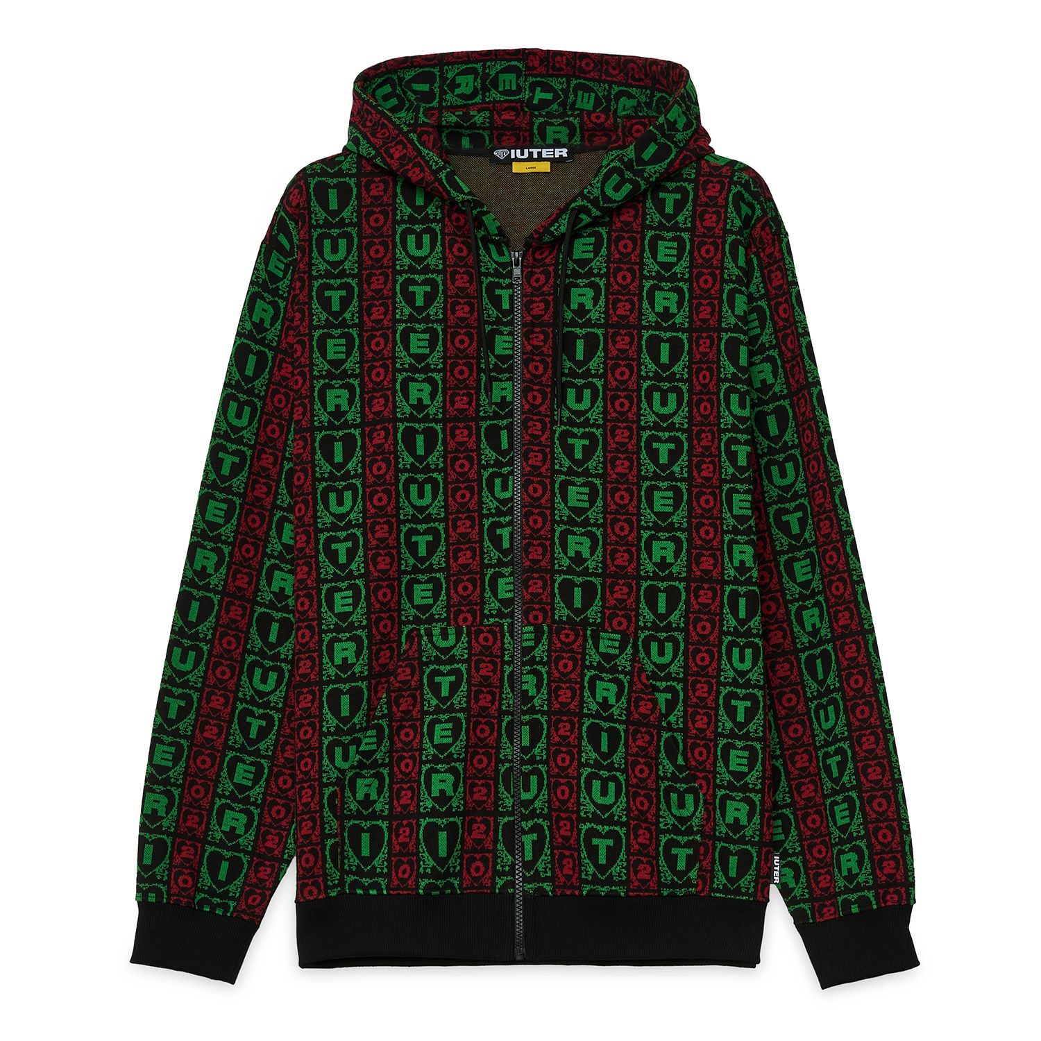 IUTER - Lovely Jacquard Zip Hoodie
